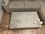Salontafel Lesley in travertijn look Westwing collectie, Huis en Inrichting, 100 tot 150 cm, 50 tot 75 cm, 50 tot 100 cm, Zo goed als nieuw