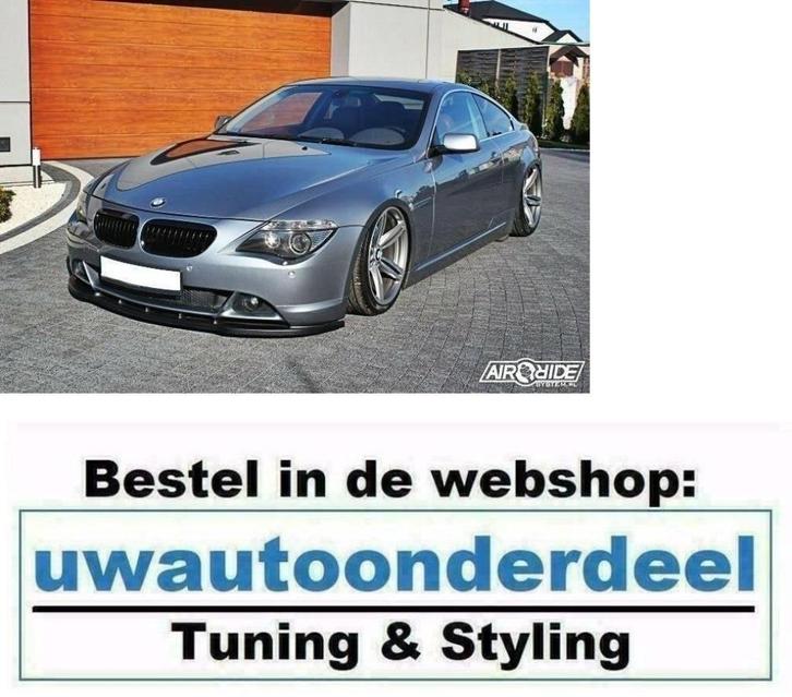 Maxton Design Spoiler Lip Splitter Voor Bmw 6 Serie E63 E64, Auto diversen, Tuning en Styling, Verzenden