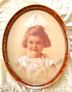 Kinderportret crayon, Ophalen of Verzenden