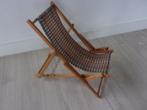 Oud Houten STRANDSTOEL in originele bekleding, Kinderen en Baby's, Ophalen, Zo goed als nieuw, Overige typen