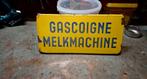 Gascoigne Melkmachine Emaille Reclamebord, Ophalen of Verzenden, Gebruikt, Reclamebord
