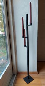 Strakke ijzeren kaarsenstandaard - 3 kaarsen, Ophalen, Zo goed als nieuw, Metaal, 75 cm of meer