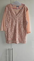 Prachtige zalmkleurige tuniek met Kant mt 44🌹Als Nieuw💖, Kleding | Dames, Blouses en Tunieken, Ophalen, Zo goed als nieuw, Maat 42/44 (L)