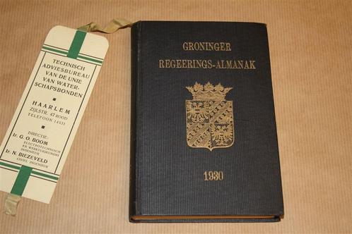 Groninger Regeerings-Almanak - 1930, Boeken, Geschiedenis | Stad en Regio, Zo goed als nieuw, 20e eeuw of later, Ophalen of Verzenden