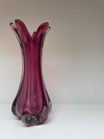 Vintage Vaas Murano Fucsia par Fratelli ‘Toso’, Antiek en Kunst, Ophalen of Verzenden