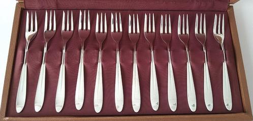 zilveren taartvorken gebaksvorken model 400 Gustav Beran, Antiek en Kunst, Antiek | Goud en Zilver, Zilver, Ophalen of Verzenden