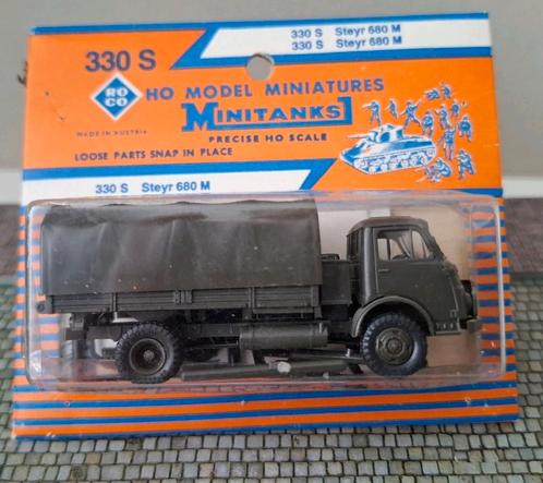 Roco Minitanks 330 Steyr 680 M truck 4x4  1/87, Hobby en Vrije tijd, Modelauto's | 1:87, Zo goed als nieuw, Bus of Vrachtwagen