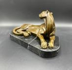 Liggende bronzen panter Art-Deco stijl., Ophalen of Verzenden