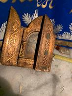 Antiek italie verguld religieus Reisaltaar florentijns, Antiek en Kunst, Antiek | Religie, Ophalen of Verzenden