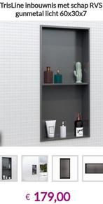 inbouwnis badkamer of toilet gunmetal nieuw, Minder dan 50 cm, Overige typen, Nieuw, Ophalen of Verzenden