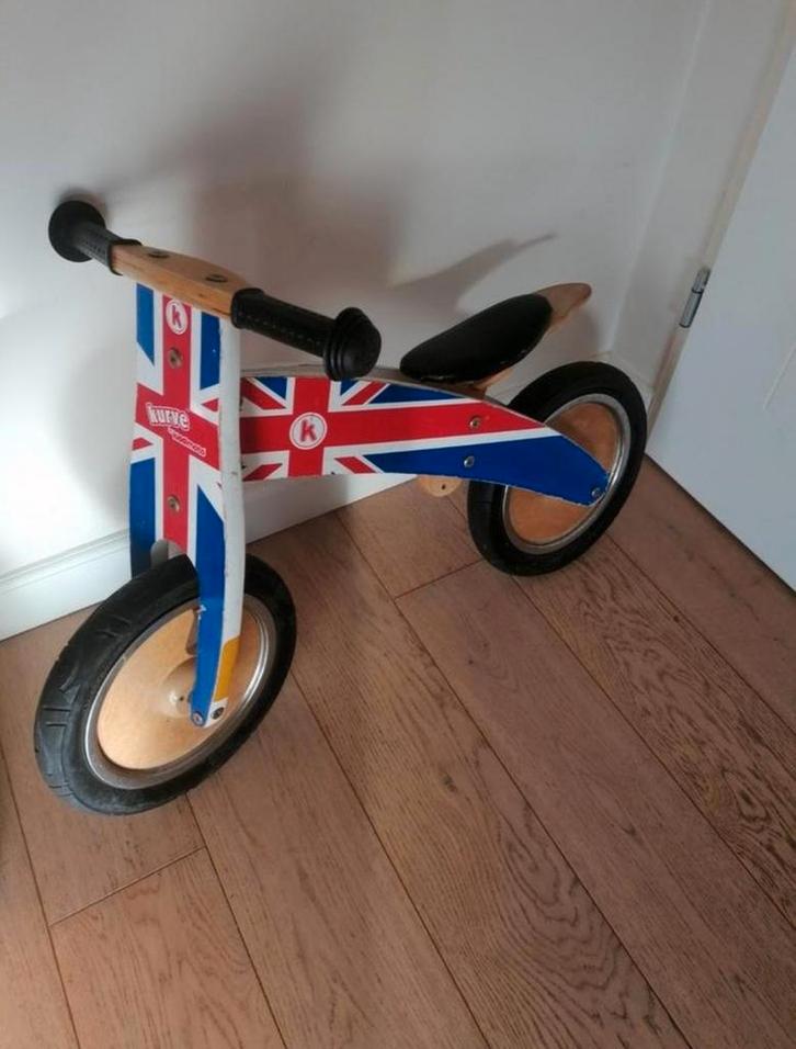 Kiddimoto Union Jack Loopfiets, Kinderen en Baby's, Speelgoed | Buiten | Voertuigen en Loopfietsen, Gebruikt, Loopfiets, Ophalen
