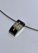 Boccia zilverkleurige hanger met diamant en gouden accent, Met kristal, Overige materialen, Ophalen of Verzenden, Zo goed als nieuw