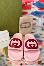 Gucci candy cotton leren slippers meisje maat 32 NIEUW, Gucci, Overige typen, Customercare@gucci.com, Gucci