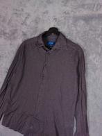 Eton Overhemd Blouse L Donker Grijs Slim Fit Polo, Eton, Ophalen of Verzenden, Zo goed als nieuw, Halswijdte 41/42 (L)