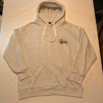 Stüssy Hoodie Lichtgrijs Small | Streetwear Classic beschikbaar voor biedingen