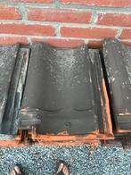 Gebruikte Dakpannen - Ca. 200 stuks, Doe-het-zelf en Verbouw, Dakpannen en Dakbedekking, Ophalen, Gebruikt, Steen of Klei, Zwart