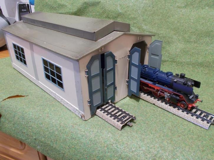 Marklin Metalen lokloods 7029 bovenleiding Verzenden kan, Hobby en Vrije tijd, Modeltreinen | H0, Gebruikt, Brug, Tunnel of Gebouw