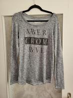 Grijze dunne trui/longsleeve abercrombie&fitch mt l, Maat 42/44 (L), Ophalen of Verzenden, Zo goed als nieuw, Grijs