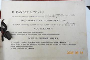 Catalogus Meubels–Kamers–Salon inrchting van Pander & Zonen  beschikbaar voor biedingen