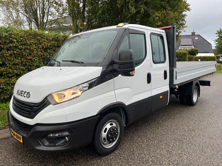 Iveco Daily 35C18 3.0 180PK Dubbele cabine Open laadbak, Auto's, Bestelauto's, Bedrijf, Te koop, ABS, Airconditioning, Bluetooth