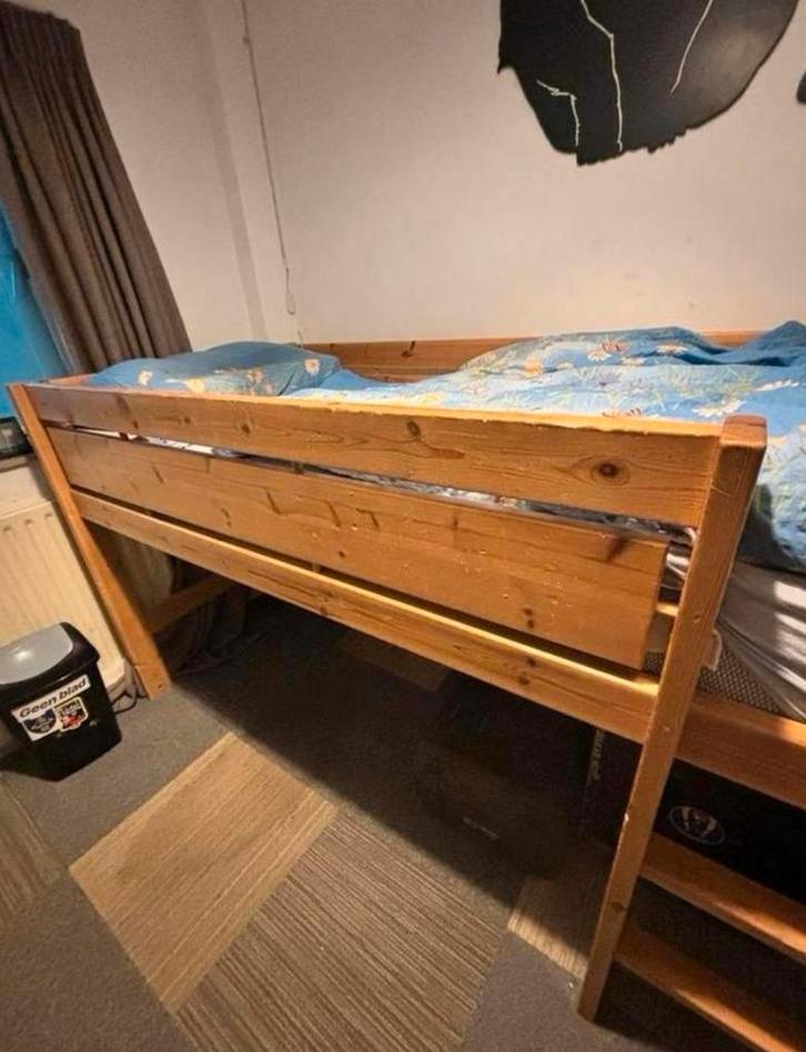 Halfhoogslaper 100x204 cm, Huis en Inrichting, Slaapkamer | Stapelbedden en Hoogslapers, Gebruikt, Halfhoogslaper, 100 cm, Overige maten