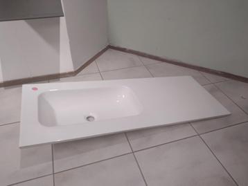 Los Wastafelblad 120x46 Wit beschikbaar voor biedingen