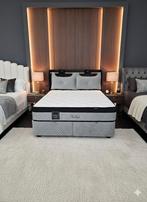 Boxspring 160 cm  met opbergruimte, Tweepersoons, Ophalen of Verzenden, Lm, Mooii