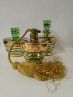 Vintage Bohemian glas toilettafelset, Antiek en Kunst, Antiek | Glas en Kristal, Ophalen of Verzenden