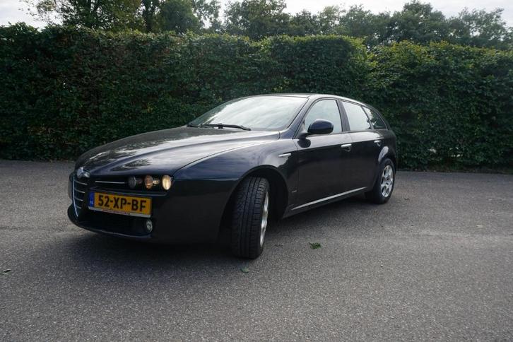 Alfa Romeo 159 1.8 MPI 22 2007 Zwart, Auto's, Alfa Romeo, Particulier, ABS, Achteruitrijcamera, Airbags, Airconditioning, Alarm