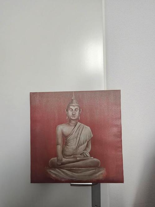 Boeddha Schilderij - Rustgevende Kunst, Huis en Inrichting, Woonaccessoires | Boeddhabeelden, Gebruikt, Ophalen of Verzenden