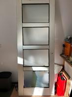Opdekdeur linksdraaiend mat glas met facetrand, 231,5x88cm, Doe-het-zelf en Verbouw, Deuren en Horren, Binnendeur, Ophalen of Verzenden