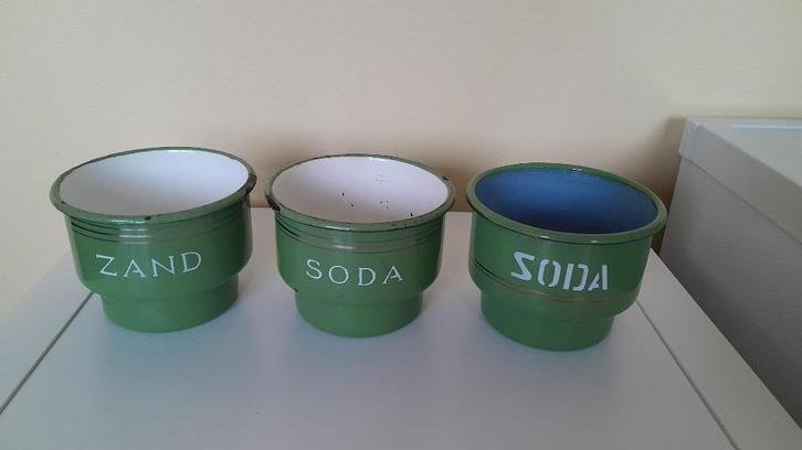 emaille zand zeep soda, Antiek en Kunst, Antiek | Emaille, Ophalen of Verzenden
