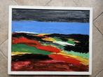 André van der Vossen - abstract landschap - olieverf uit '59, Ophalen
