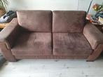 2  bruine banken suede, Ophalen, Overige materialen, Gebruikt, Tweepersoons