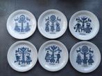 Royal Sphinx Maastricht 6 klederdracht ontbijtborden 1967, Antiek en Kunst, Ophalen of Verzenden