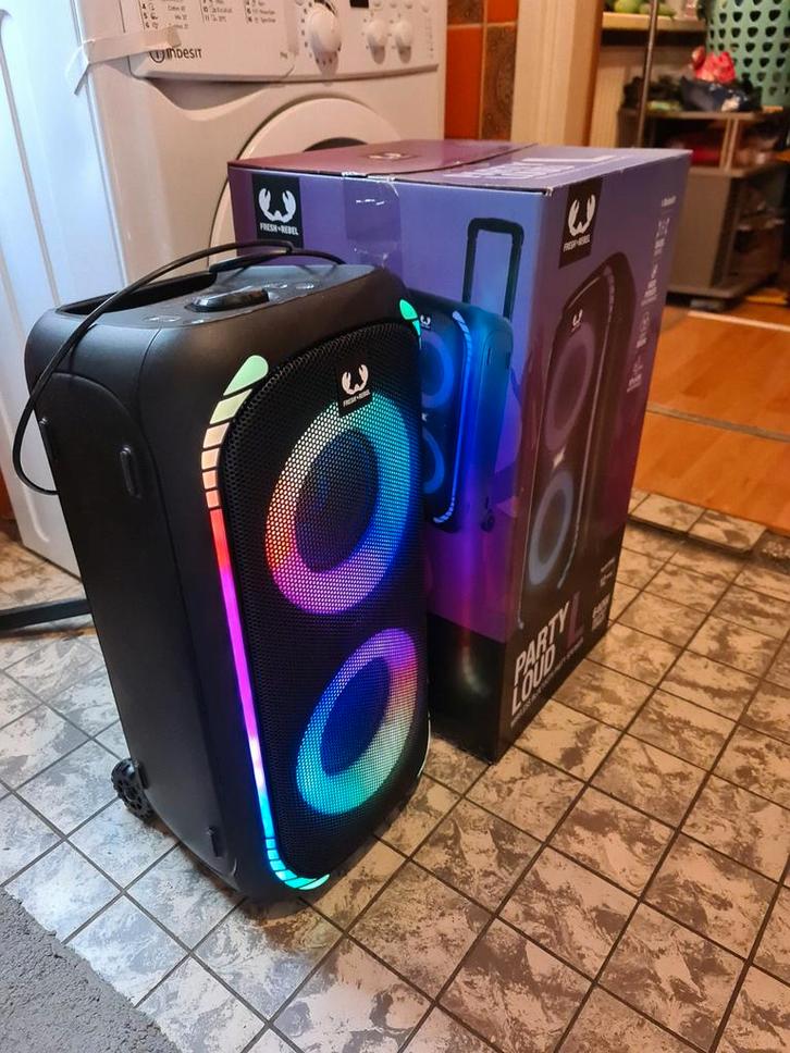 Fresh 'n Rebel Party Speaker Large with Trolley 640 watt, Audio, Tv en Foto, Luidsprekers, Zo goed als nieuw, Overige typen, Minder dan 60 watt