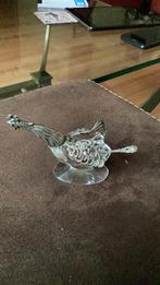 Prachtig potje van kristal met zilver en zilveren lepeltje, Antiek en Kunst, Antiek | Goud en Zilver, Ophalen of Verzenden, Zilver