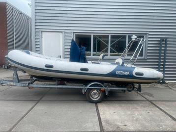 YAM 550 RIB I PEGA 1350kg trailer I hydraulische besturing beschikbaar voor biedingen