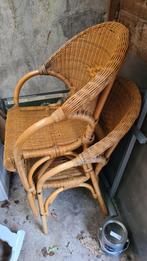 Tuinstoelen 2st., Tuin en Terras, Tuinstoelen, Ophalen, Gebruikt, Rotan, Stapelbaar