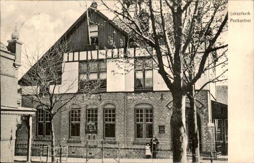 Lekkerkerk - Postkantoor, Verzamelen, Ansichtkaarten | Nederland, Gelopen, Zuid-Holland, Voor 1920, Ophalen of Verzenden