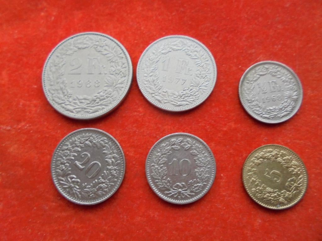 Zwitserse munten, Ophalen of Verzenden, Overige landen