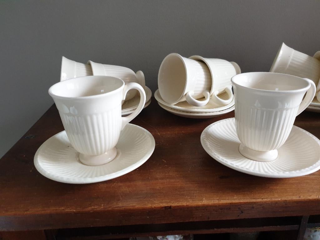 Wedgwood Edme – koffie kopjes 8 stuks, Huis en Inrichting, Keuken | Servies, Ophalen of Verzenden, Zo goed als nieuw, Wedgwood