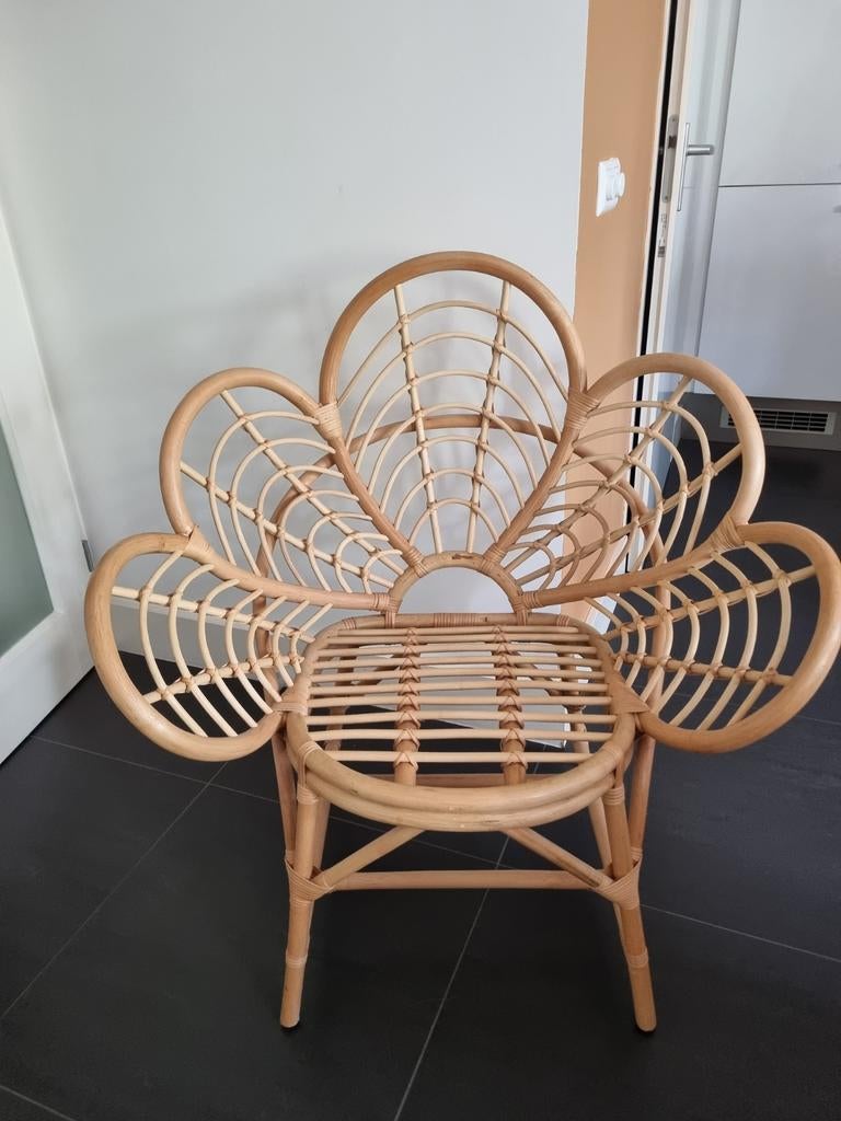 Lotus Kuipstoel - Rotan - Naturel - 97x89x64 cm, Ophalen, Bohemian, Scandinavisch, Natuurlijk, Overige kleuren, Riet of Rotan
