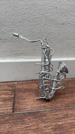 Saxofoon miniatuur ijzerdraad, Ophalen, Zo goed als nieuw, Overige typen