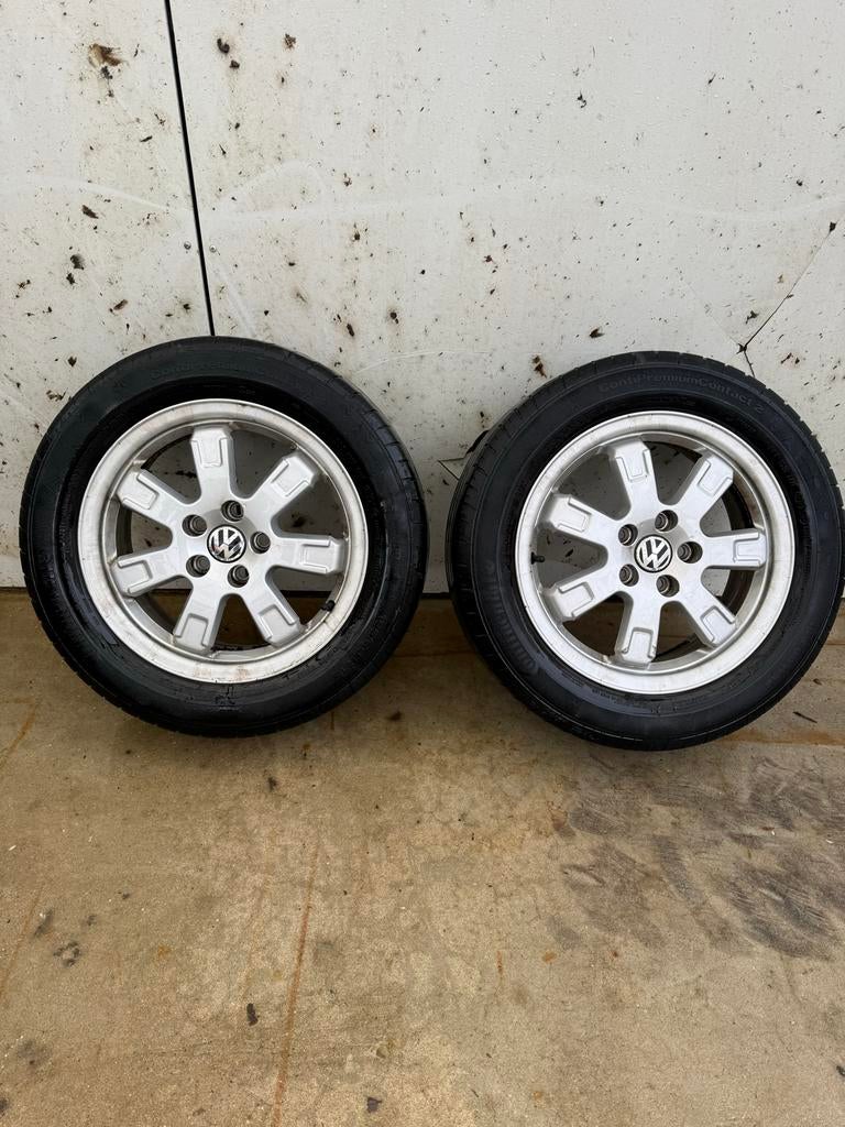 Twee velgen voor VW Polo, Ophalen, Gebruikt, 15 inch, Velg(en)