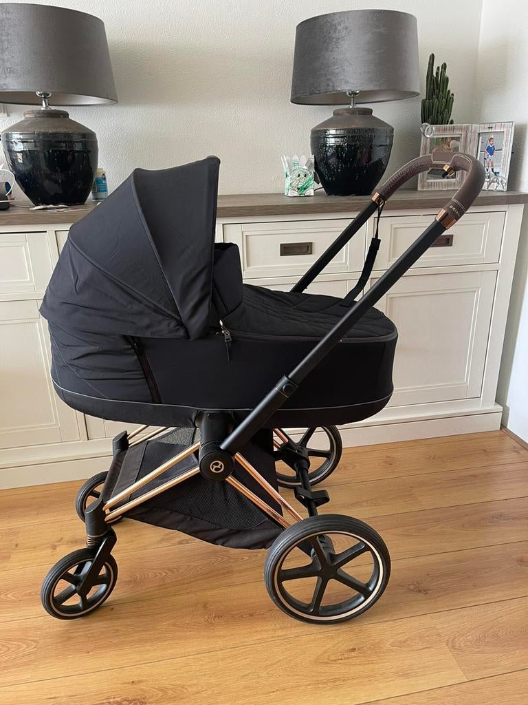 Luxe Cybex Priam 4-in-1 Set – Rose Gold – Zeer Compleet!, Ophalen, Zo goed als nieuw, Overige merken