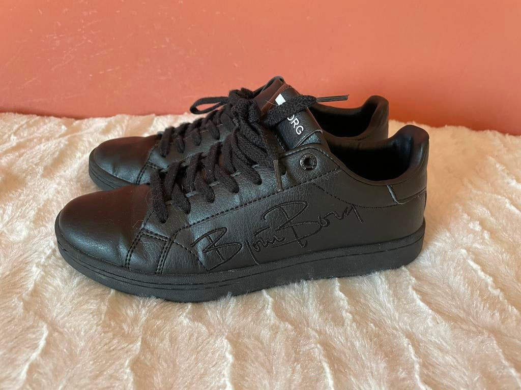 Björn Borg zwarte sneakers / gympen maat 38, Verzenden, Zwart, Sneakers of Gympen, Zo goed als nieuw