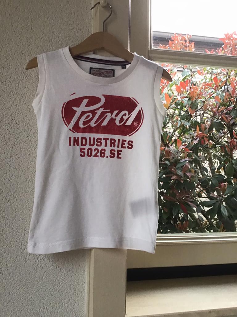 Petrol Industries Top wit bedrukt maat 92, Kinderen en Baby's, Kinderkleding | Maat 92, Ophalen of Verzenden, Zo goed als nieuw