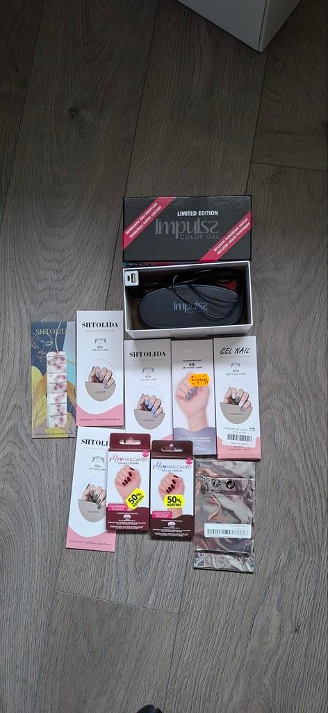 UV lamp en gelnagel wraps set, Overige kleuren, Nieuw, Ophalen of Verzenden, Handen en Nagels