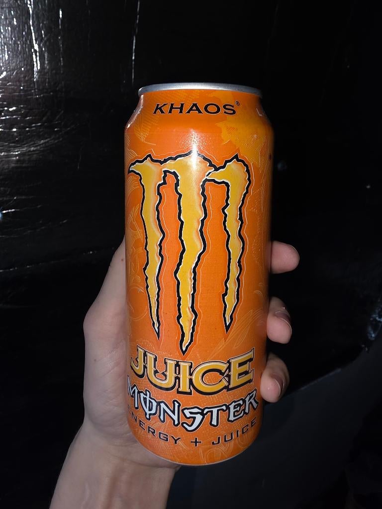 Monster Energy Khaos blikje ONGEOPEND, Ophalen of Verzenden, Nieuw